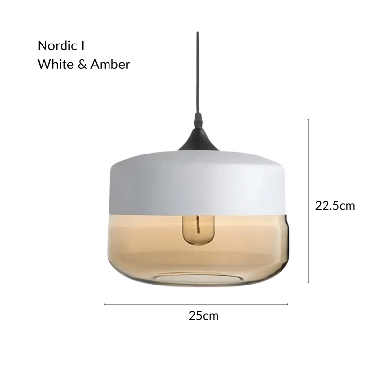 NordicGlow | Stylish Industrial Metal and Glass Pendant Lighting 13