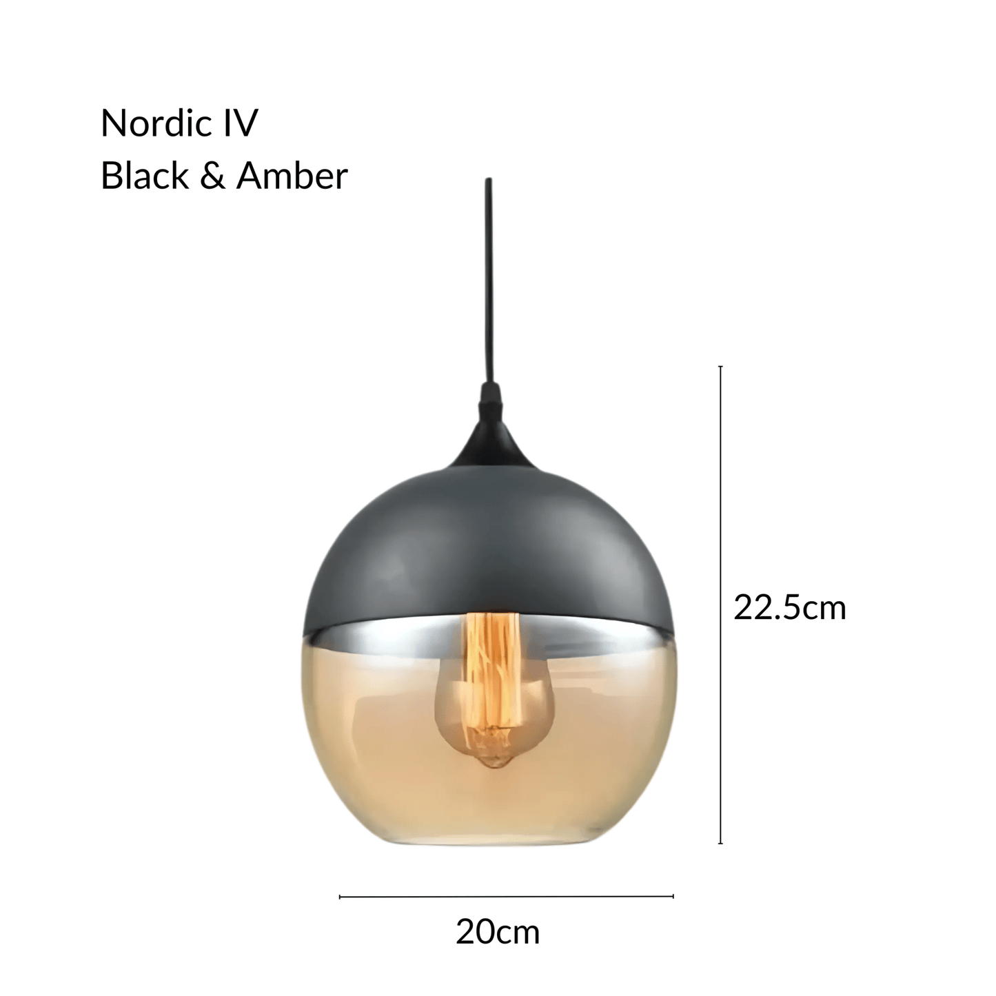 NordicGlow | Stylish Industrial Metal and Glass Pendant Lighting 14