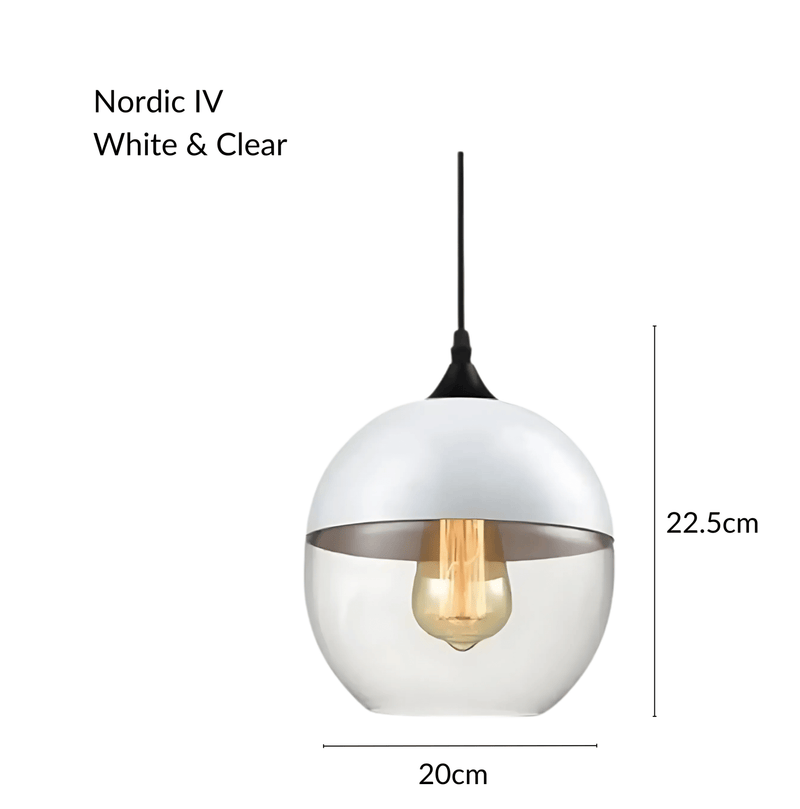 NordicGlow | Stylish Industrial Metal and Glass Pendant Lighting 15