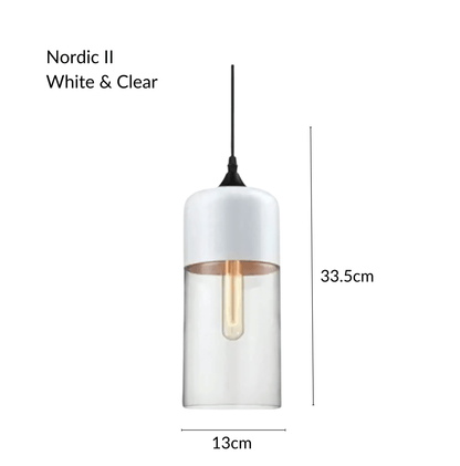 NordicGlow | Stylish Industrial Metal and Glass Pendant Lighting 16
