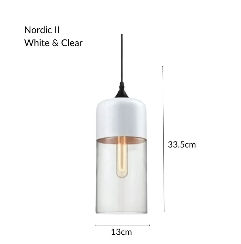 NordicGlow | Stylish Industrial Metal and Glass Pendant Lighting 16