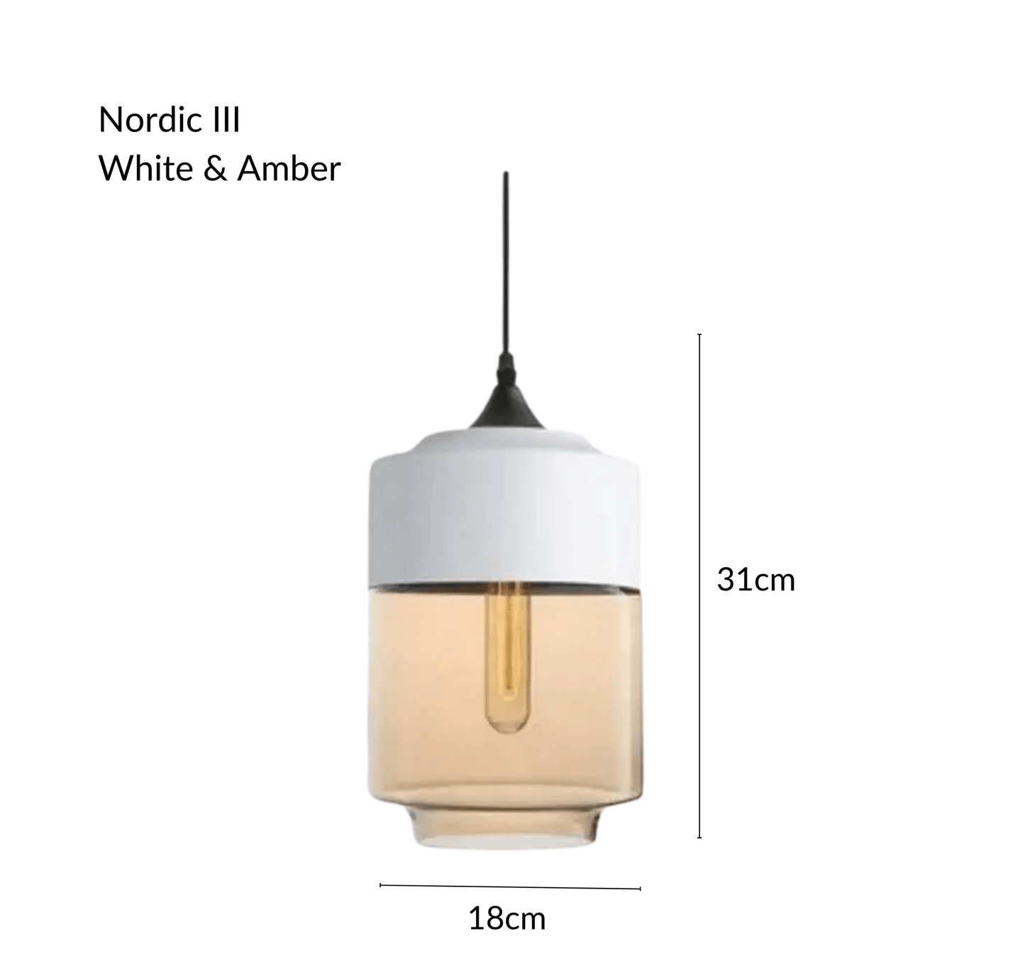 NordicGlow | Stylish Industrial Metal and Glass Pendant Lighting 18