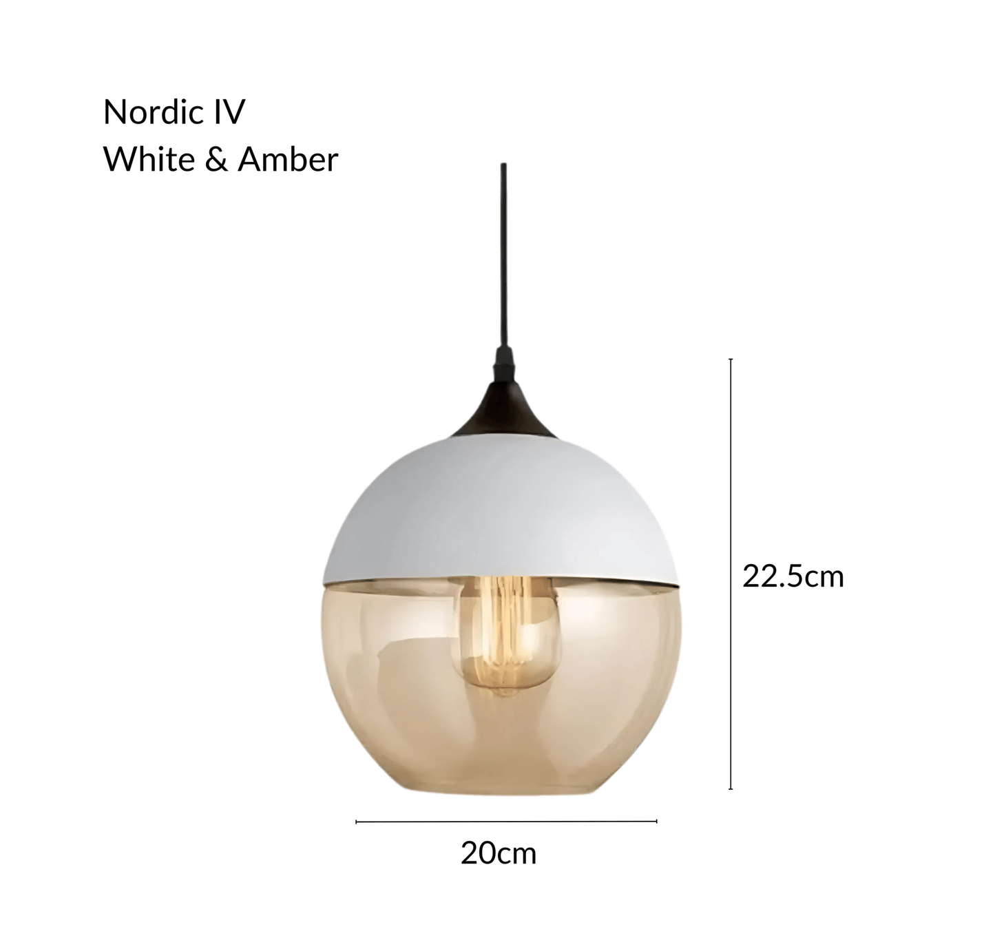 NordicGlow | Stylish Industrial Metal and Glass Pendant Lighting 22