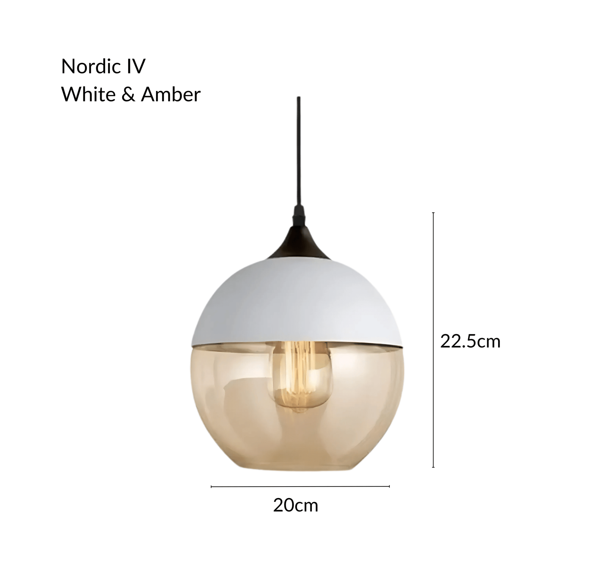 NordicGlow | Stylish Industrial Metal and Glass Pendant Lighting 22