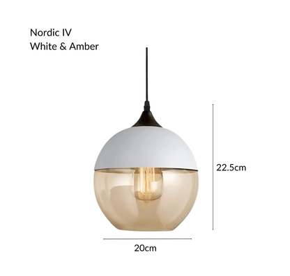 NordicGlow | Stylish Industrial Metal and Glass Pendant Lighting 22