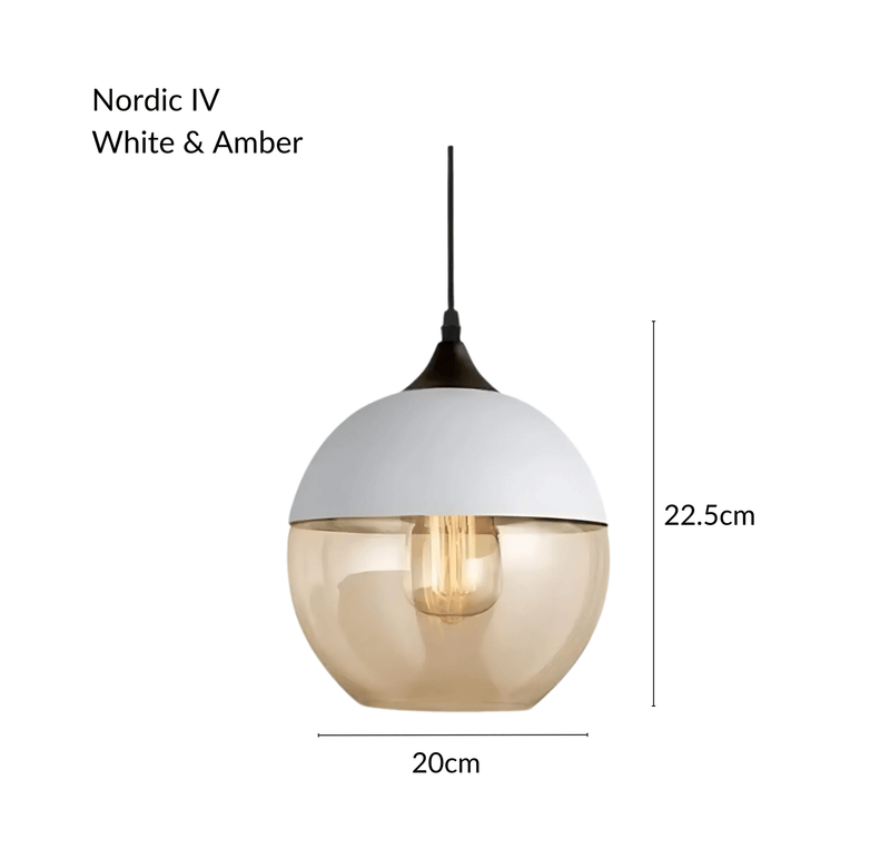 NordicGlow | Stylish Industrial Metal and Glass Pendant Lighting 22