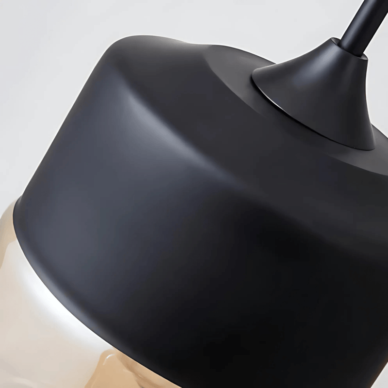 NordicGlow | Stylish Industrial Metal and Glass Pendant Lighting 4