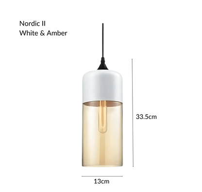NordicGlow | Stylish Industrial Metal and Glass Pendant Lighting 9