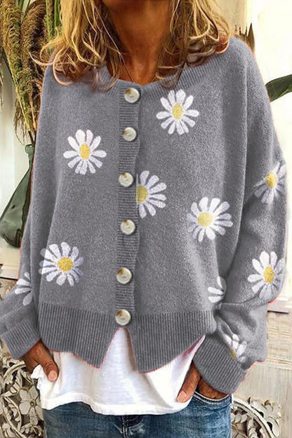 Sienna Women's Floral Sweater - back view
