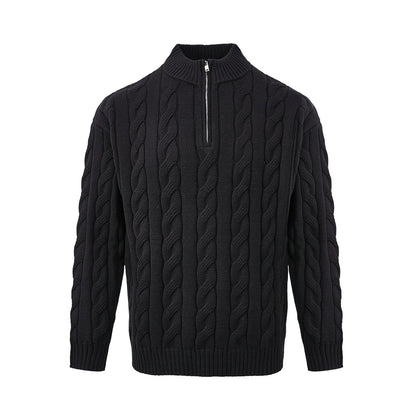 Jasper Men's Cable Knit Sweater - shown in use