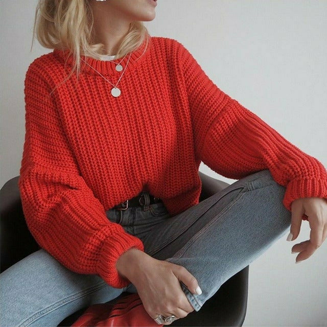 Wren Women's Oversized Sweater - close-up detail