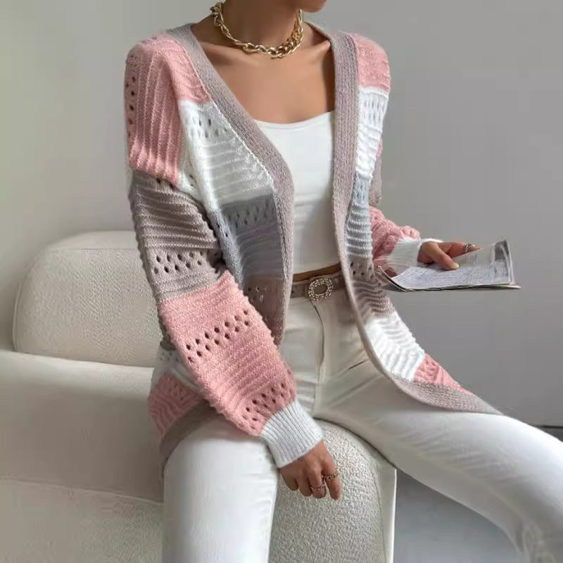 Noor Women's Oversized Cardigan - fabric and finish detail