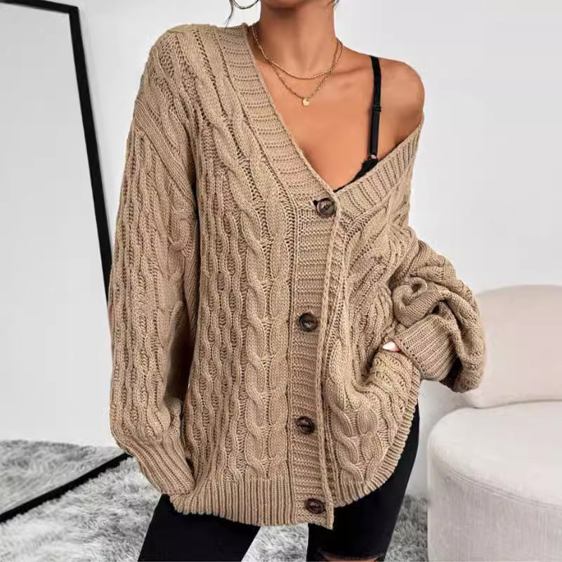 Violette Women's Oversized Cardigan | Cable Knit