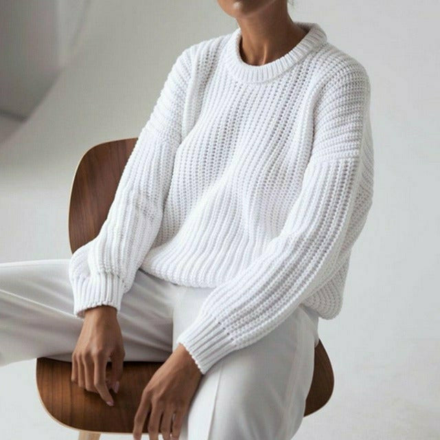 Wren Women's Oversized Sweater - flat lay