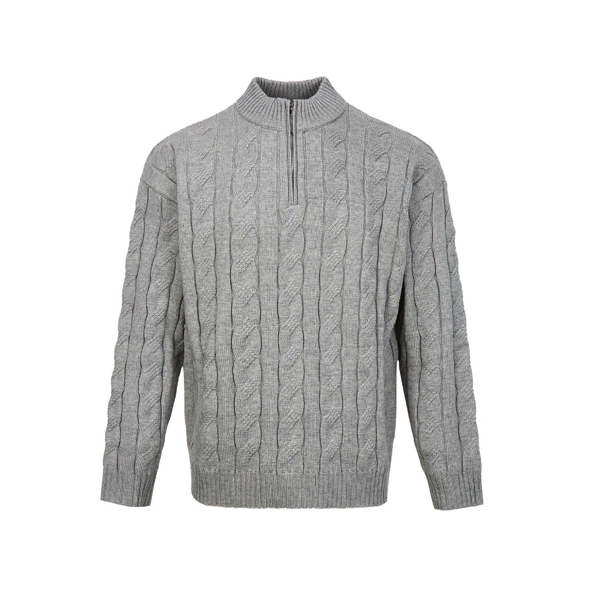 Jasper Men's Cable Knit Sweater - front view