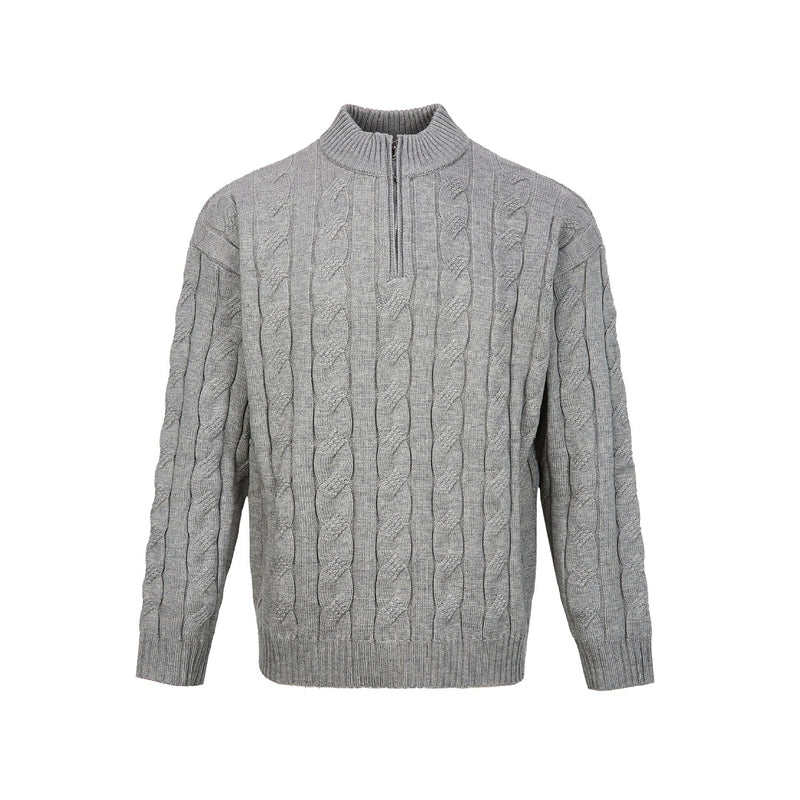 Jasper Men's Cable Knit Sweater - front view