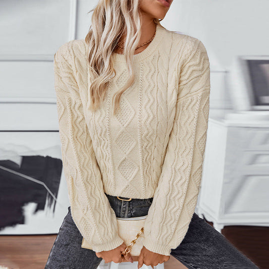 Mira Women's Cable Knit Sweater - front view