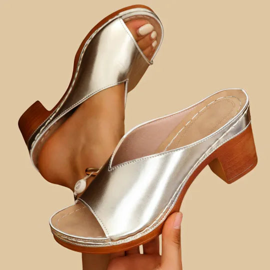 Mabel Women's Block Heel Sandals - full-length view