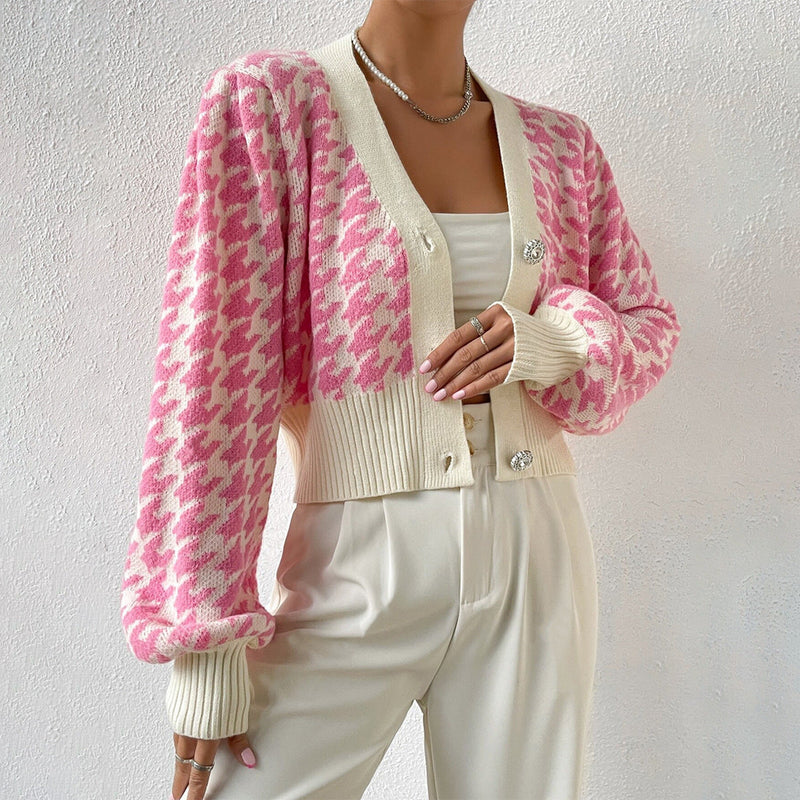 Ines Women's Cardigan | Cropped, V-neck
