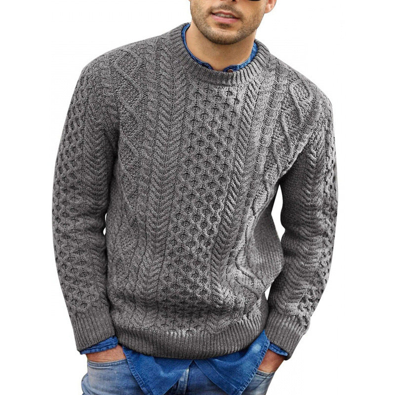 Tristan Men's Sweater - fabric and finish detail