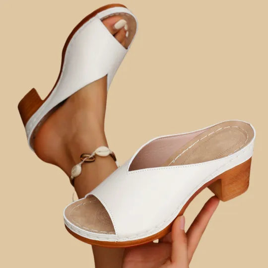 Mabel Women's Block Heel Sandals - shown in use