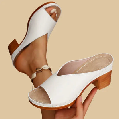 Mabel Women's Block Heel Sandals - shown in use