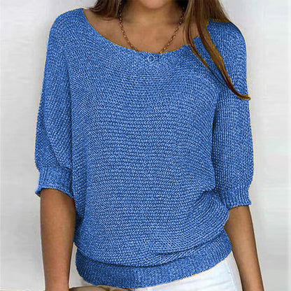 Alba Women's Sweater - fabric and finish detail