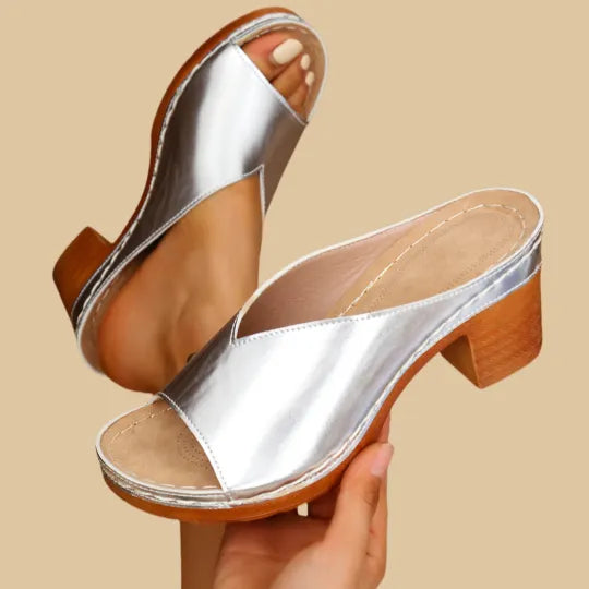 Mabel Women's Block Heel Sandals - back view