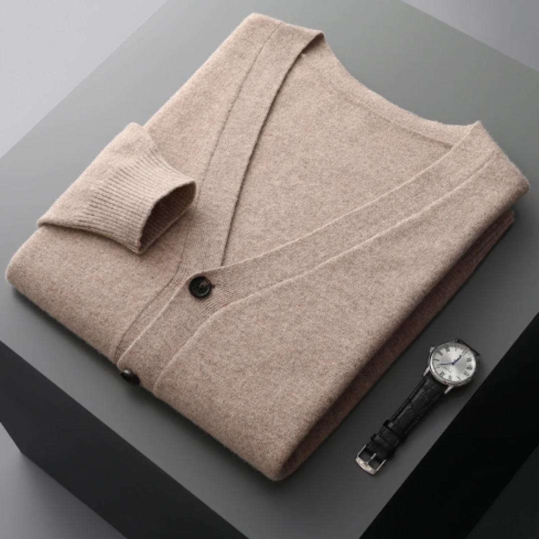 Percy Men's Cardigan - front view