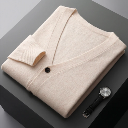 Percy Men's Cardigan - styled view