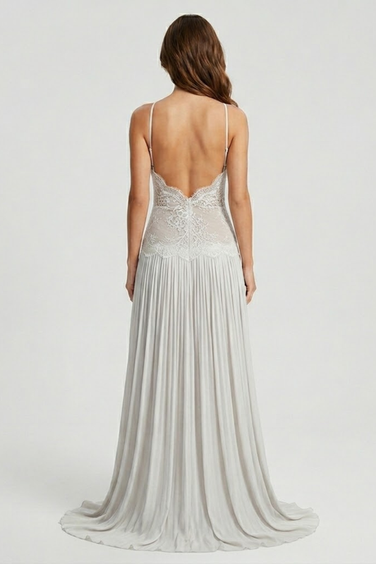 Elsie Women's Pleated Maxi Dress - styled view