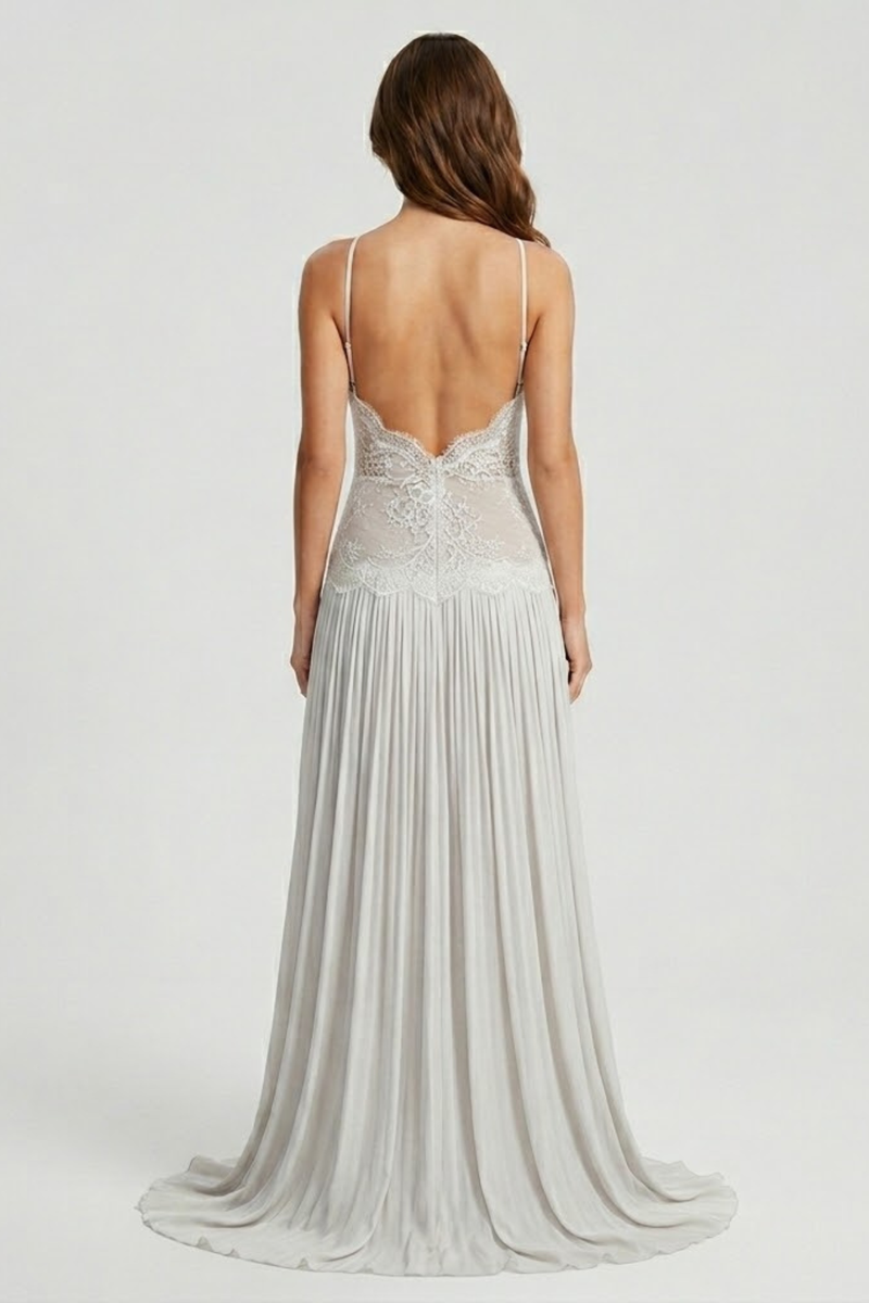 Elsie Women's Pleated Maxi Dress - styled view