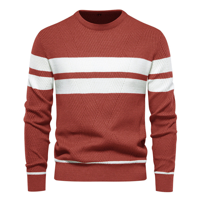 Orson Men's Striped Sweater - back view