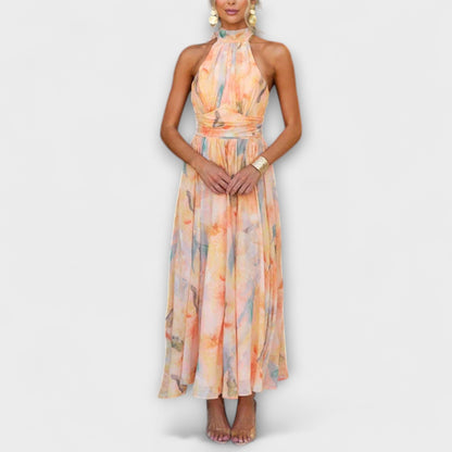 Xanthe Women's Pleated Midi Dress - front view