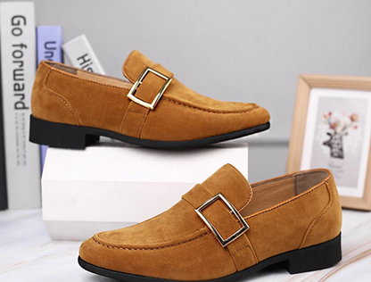 Tristan Men's Block Heel Loafers - shown in use