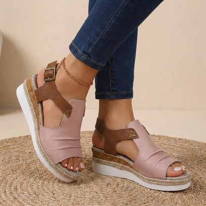 Ruby Women's Platform Espadrilles - fabric and finish detail