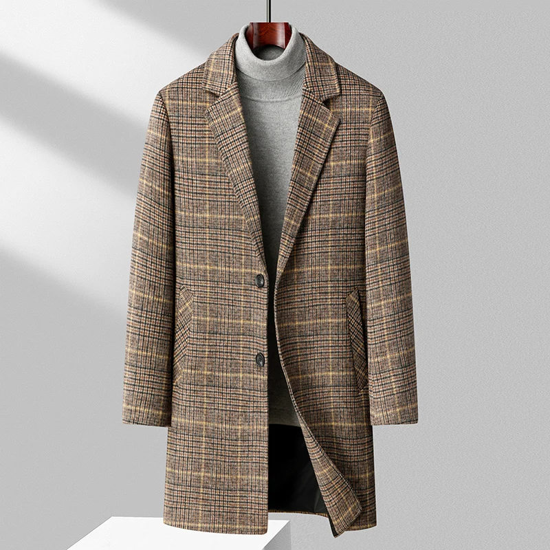 Saskia Women's Plaid Coat | Taupe