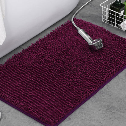 Plush Chenille Bath Mat – Non-Slip Absorbent Bathroom Rug for Comfort and Safety 10