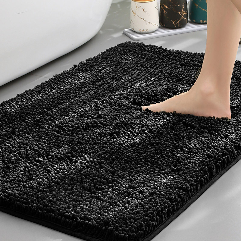 Plush Chenille Bath Mat – Non-Slip Absorbent Bathroom Rug for Comfort and Safety 2