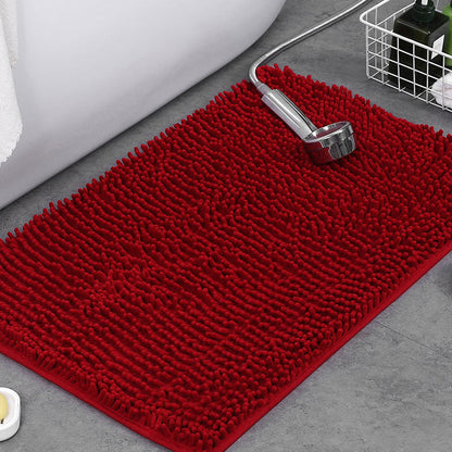 Plush Chenille Bath Mat – Non-Slip Absorbent Bathroom Rug for Comfort and Safety 8