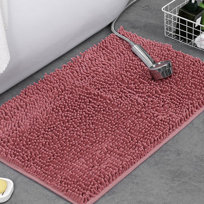 Plush Chenille Bath Mat – Non-Slip Absorbent Bathroom Rug for Comfort and Safety 9