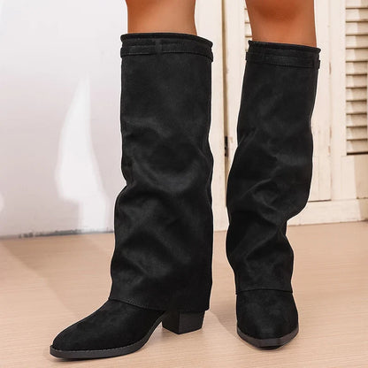 Tallulah Women's Knee-high Boots - styled view