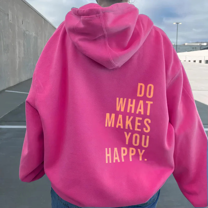 June Women's Oversized Hoodie - fabric and finish detail