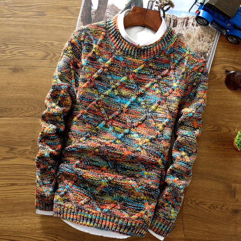 Caleb Men's Sweater | Knit, Crew Neck