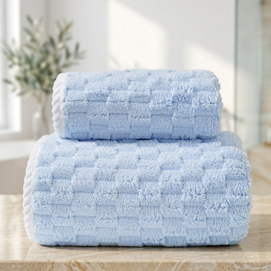Soft Fleece Towel Set | 2-Piece, Hanging Loop