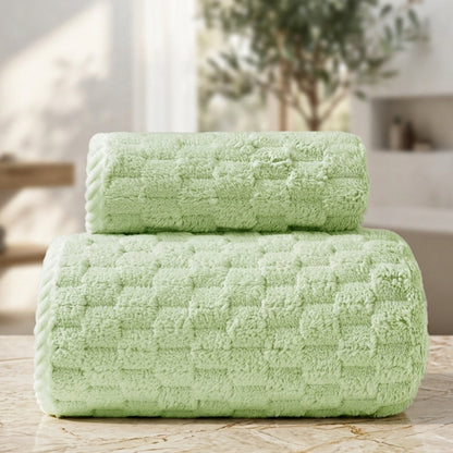 Soft Fleece Towel Set | 2-Piece, Hanging Loop