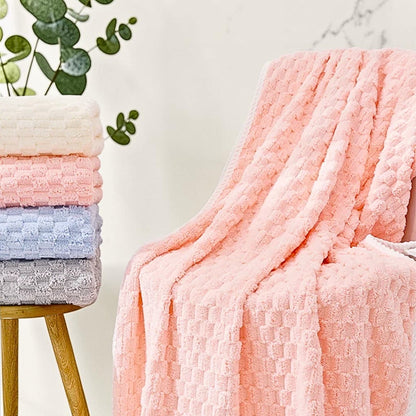 Soft Fleece Towel Set | 2-Piece, Hanging Loop
