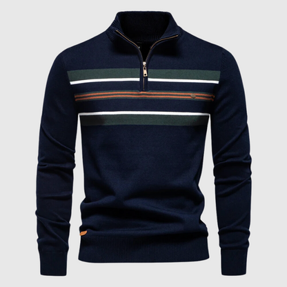 Vance Men's Striped Sweater - back view