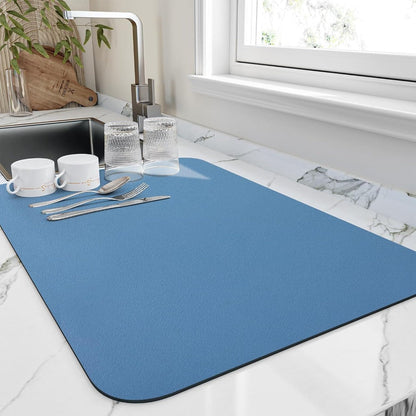 Quick Dry Kitchen Dish Mat – Highly Absorbent Diatomite for Fast Drying 3