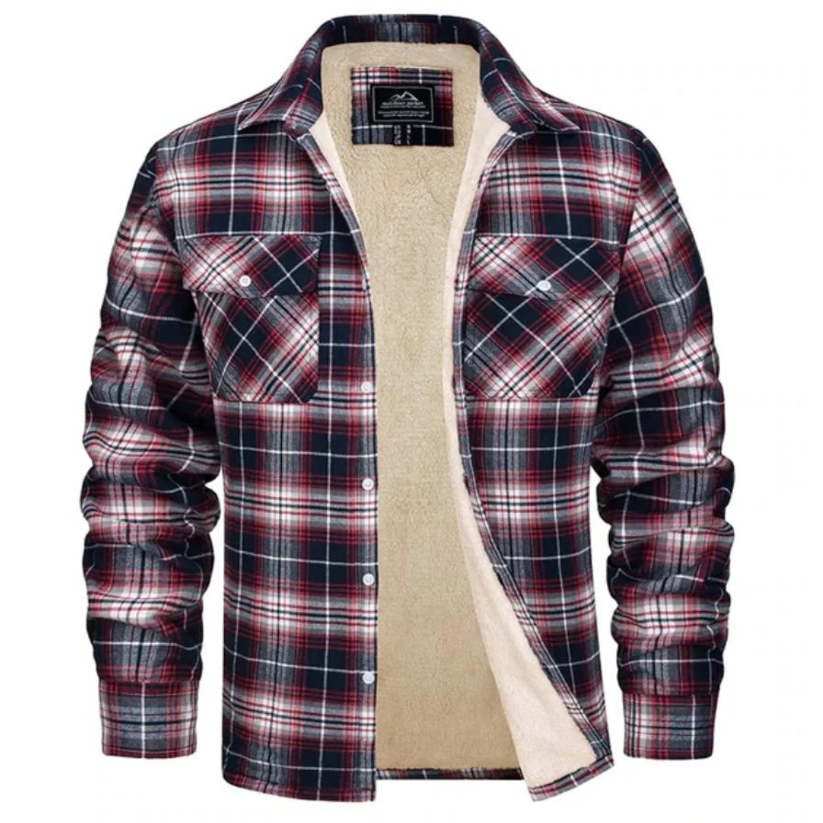 Hugo Men's Plaid Jacket - close-up detail